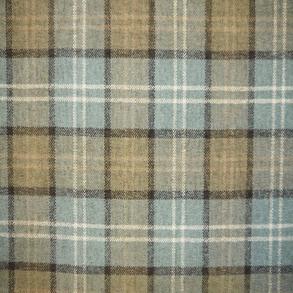 Lana Plaid Fabric Col Dove Grey